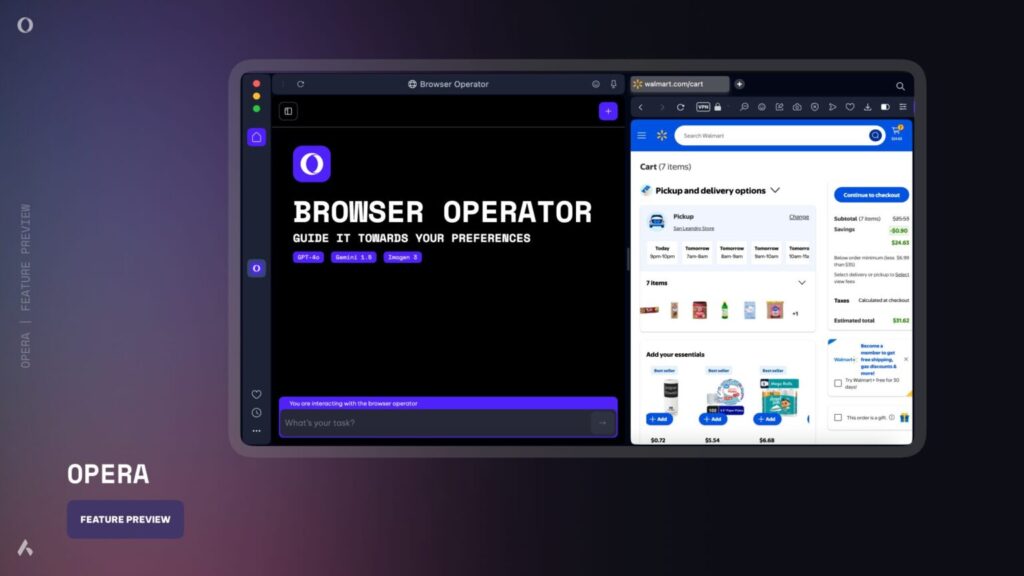 Opera's AI Browser Operator