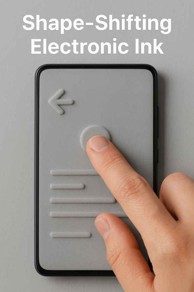 Shape-Shifting E-Ink